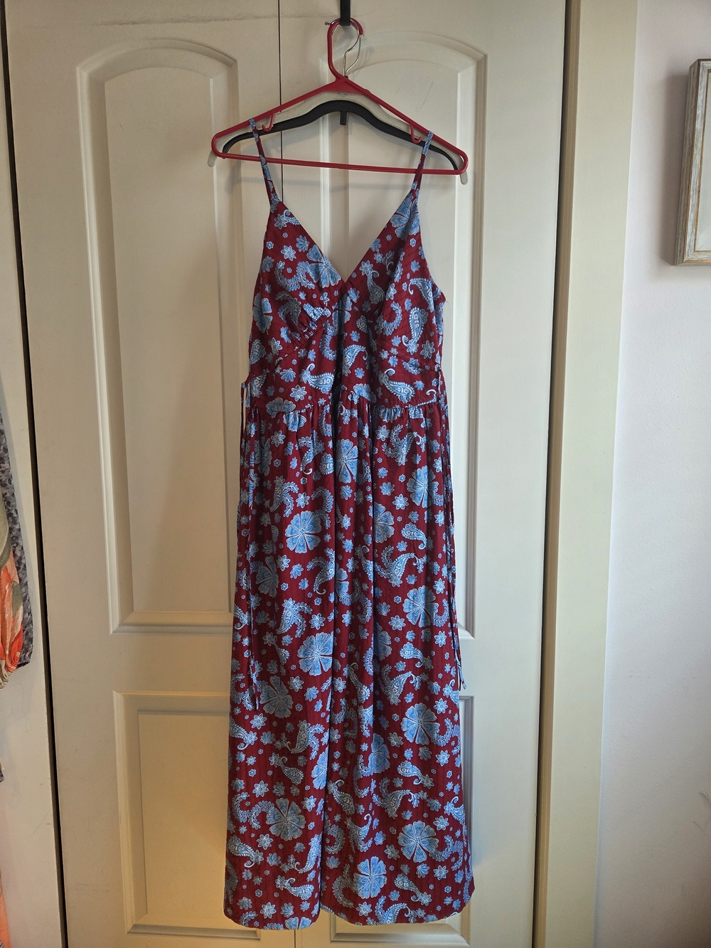 LOFT Spaghetti Strap Floral Maxi Dress